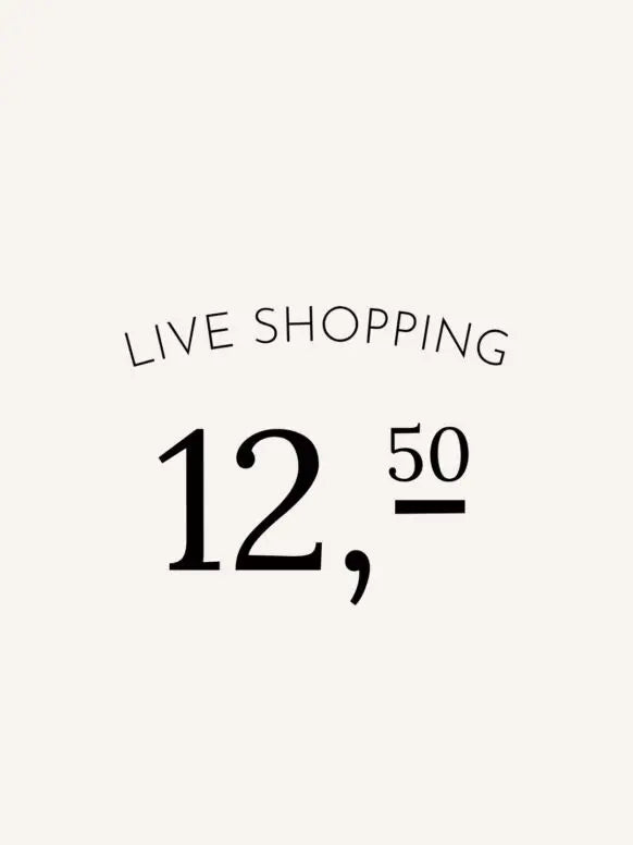 Live shopping She Clothes 12.50 euro