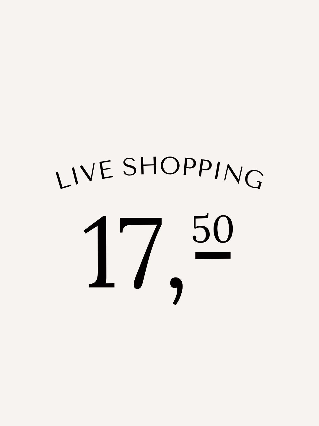 Live shopping She Clothes 17.50 euro