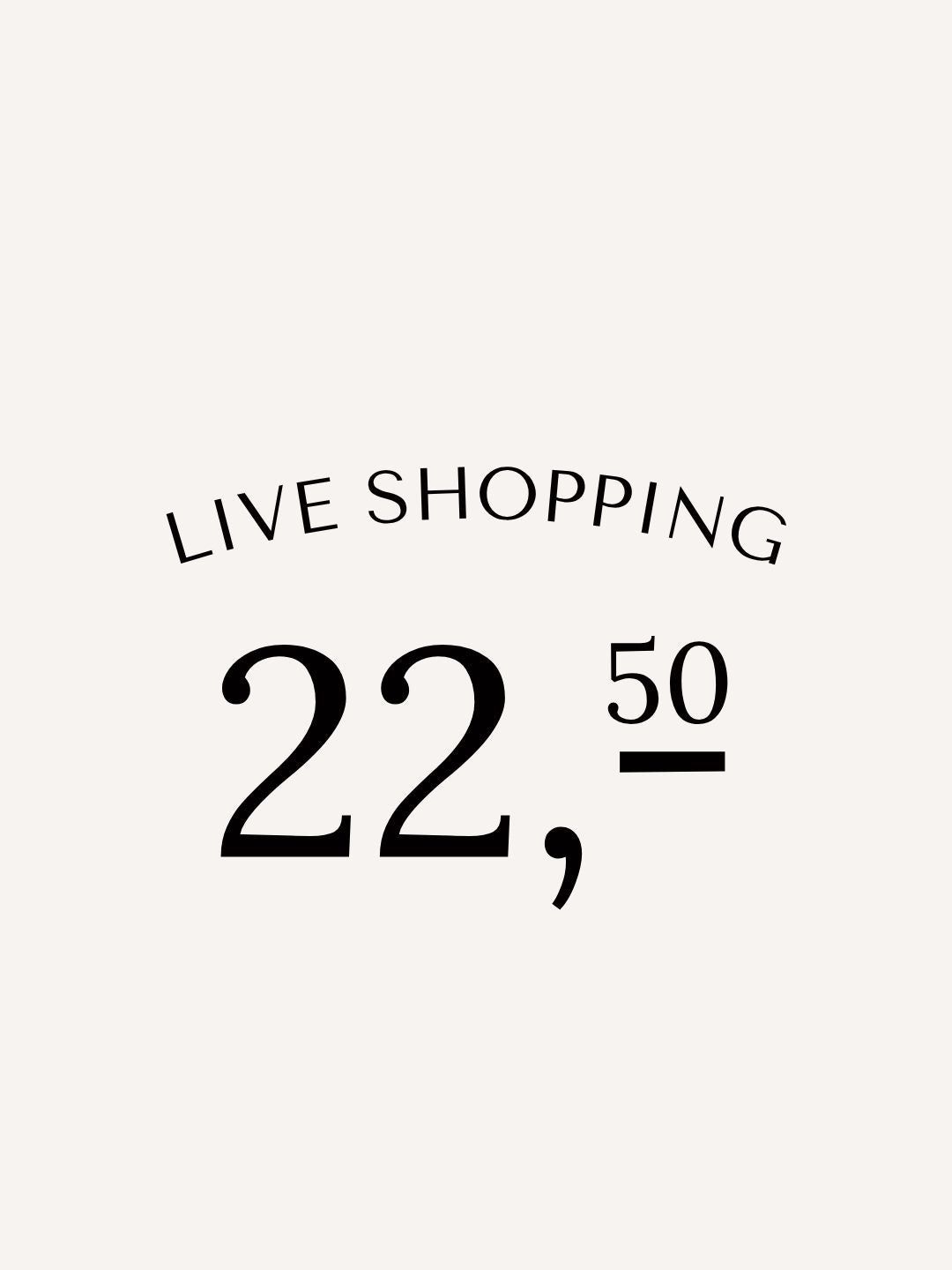 Live shopping She Clothes 22.50 euro