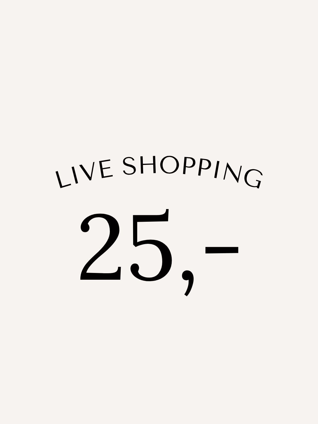 Live shopping She Clothes 25 euro