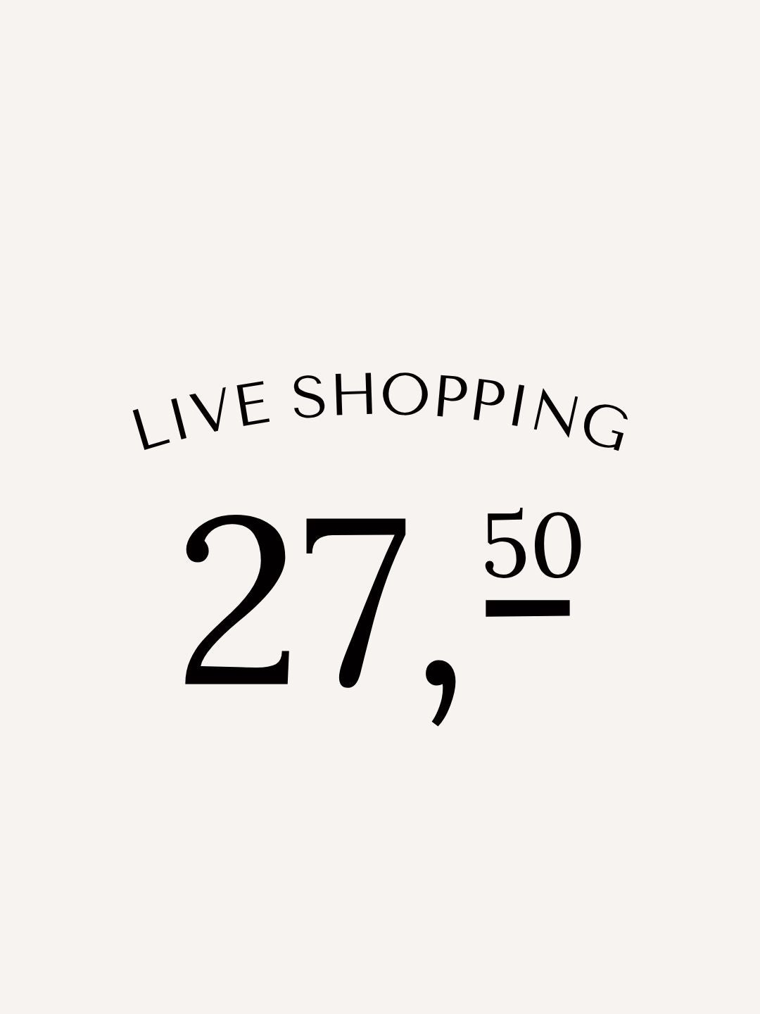 Live shopping She Clothes 27.50 euro
