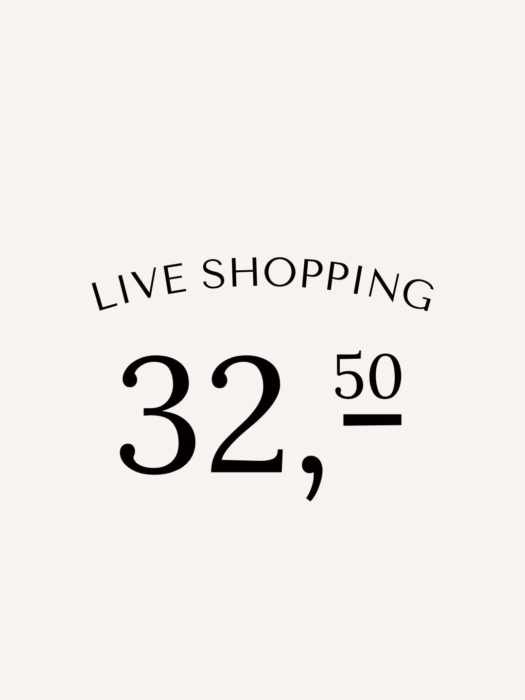 Live shopping She Clothes 32.50 euro