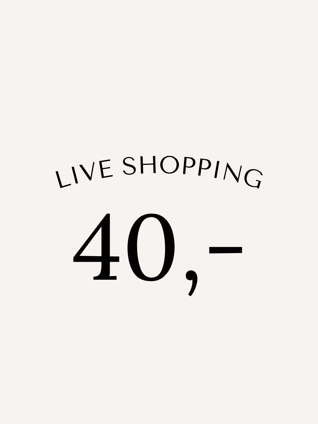Live shopping She Clothes 40 euro
