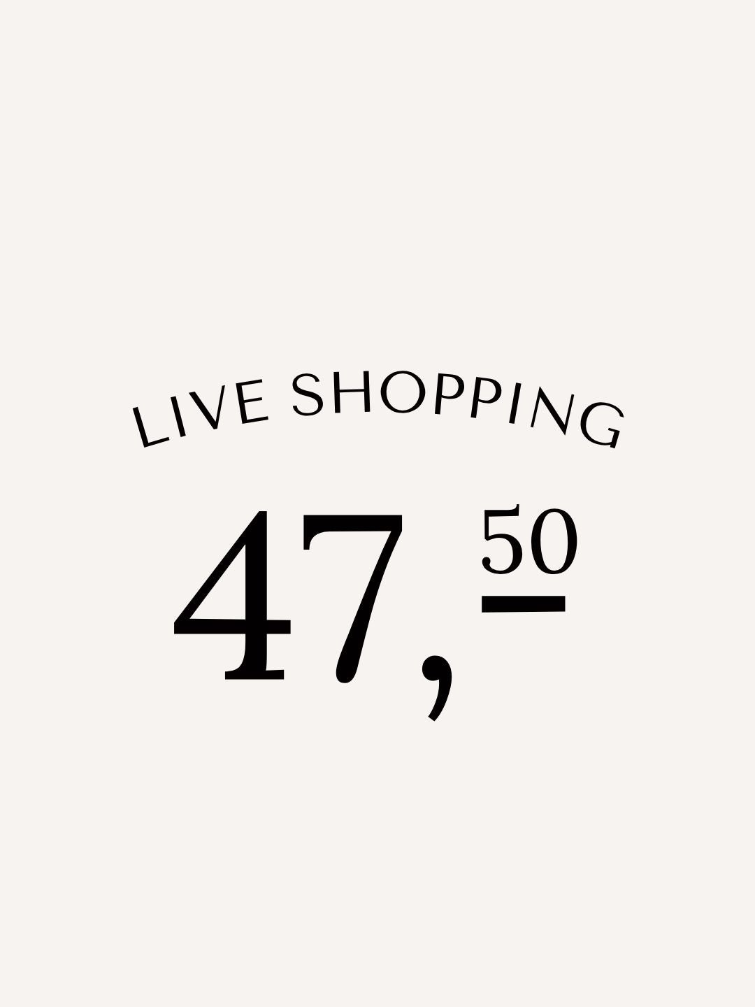 Live shopping She Clothes 47.50 euro