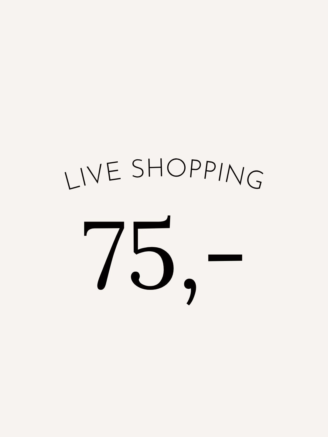 Live shopping She Clothes 75 euro