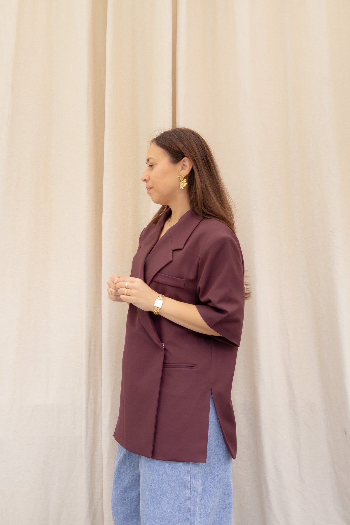 Marijn Blazer Borderaux