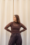 Mandy Bolletjes Mesh Top