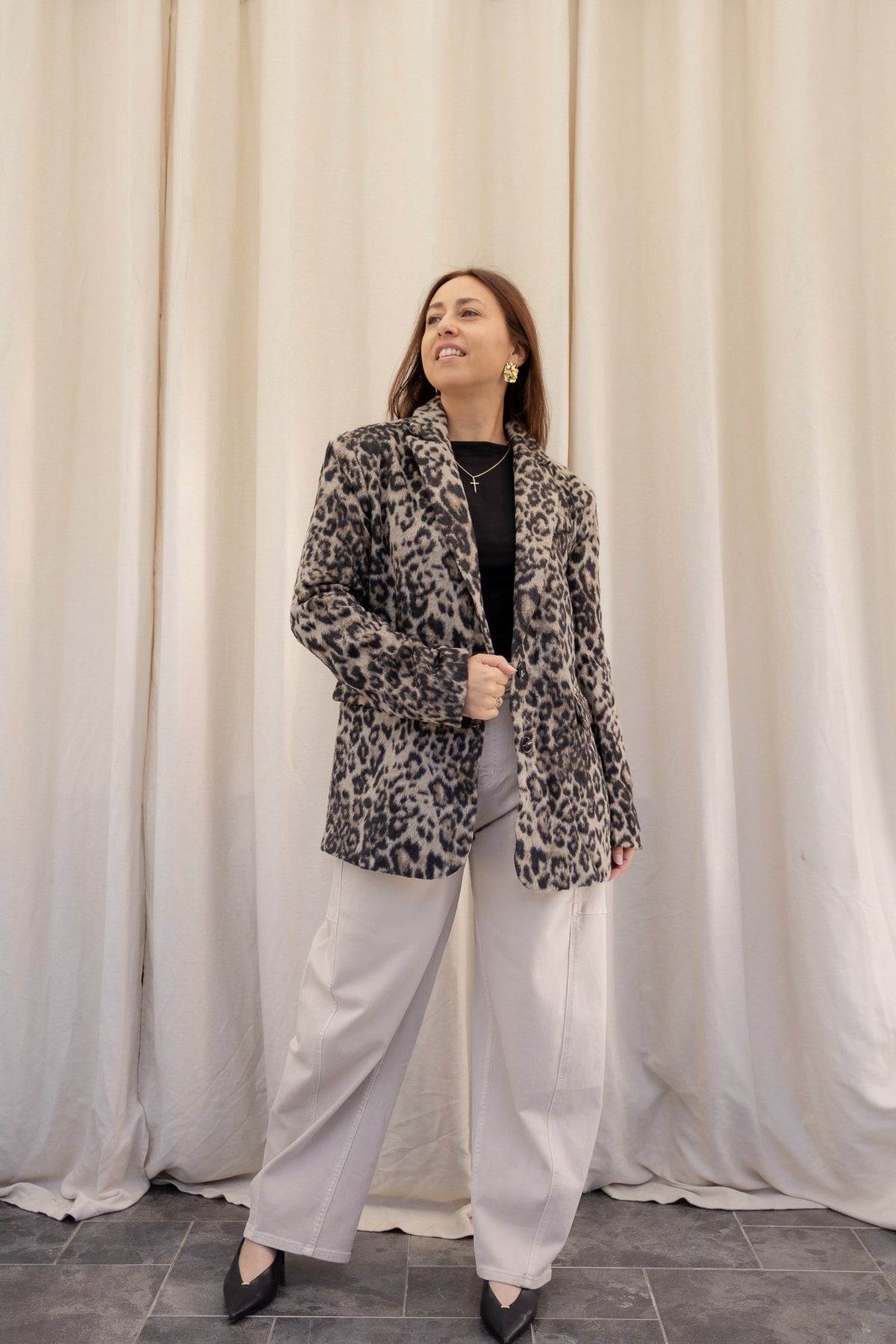 Kez Blazer Leopardprint
