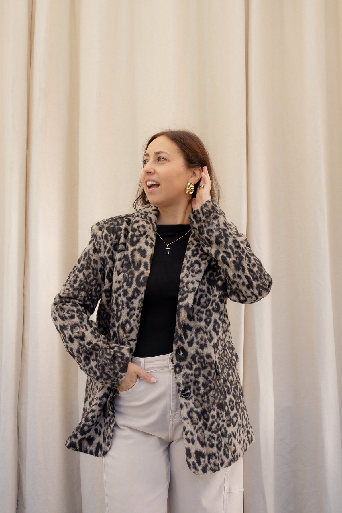 Kez Blazer Leopardprint