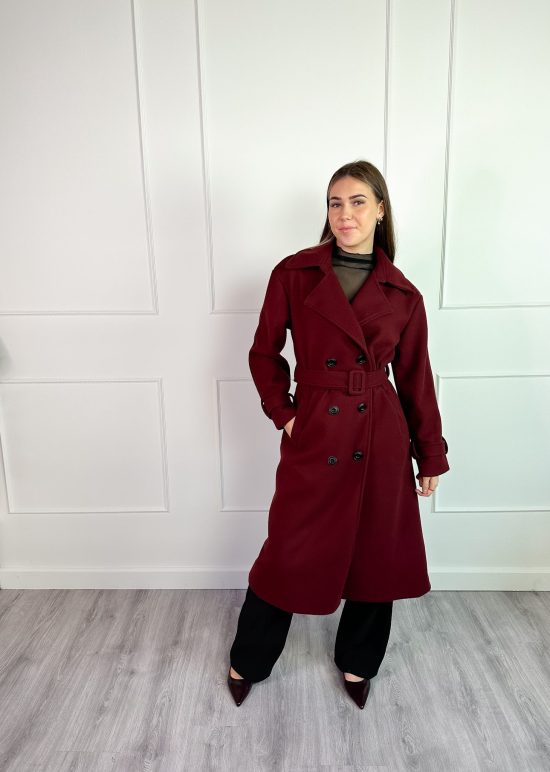 SC Jamela Trenchcoat Bordeaux - Afbeelding 3