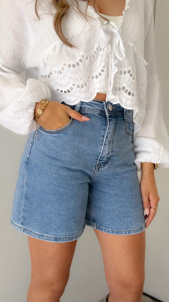 SC Anna Denim Short Blauw