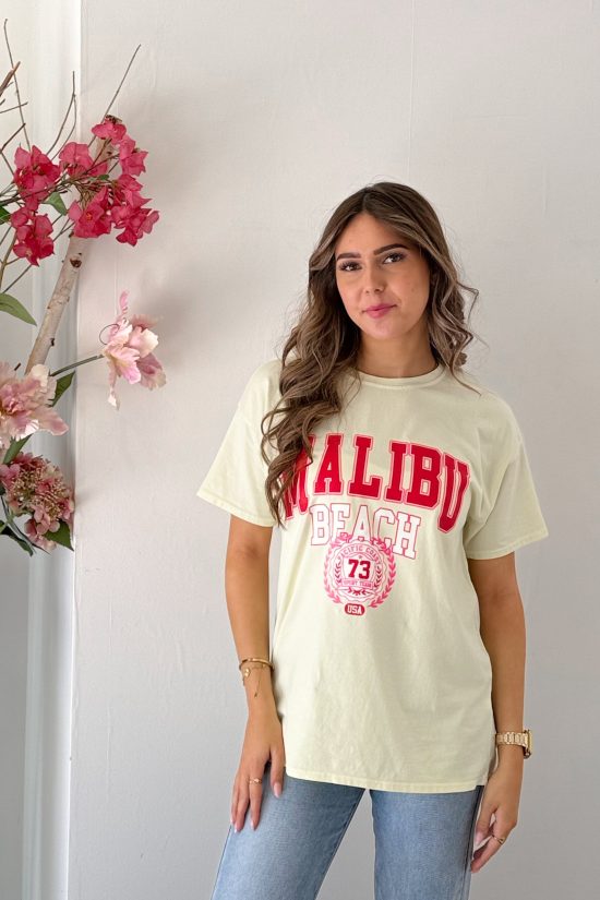 SC Malibu T-shirt Geel - Afbeelding 3