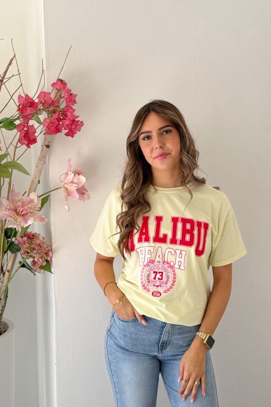 SC Malibu T-shirt Geel - Afbeelding 2