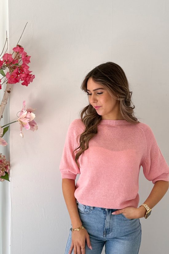 SC Gigi Gebreide Top Roze