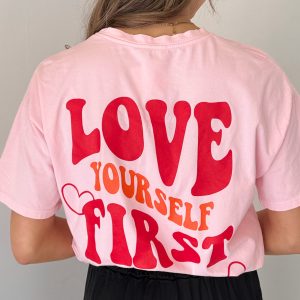 SC Love T-shirt Roze