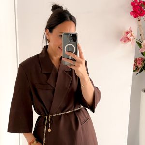 Lisa oversized blazer bruin