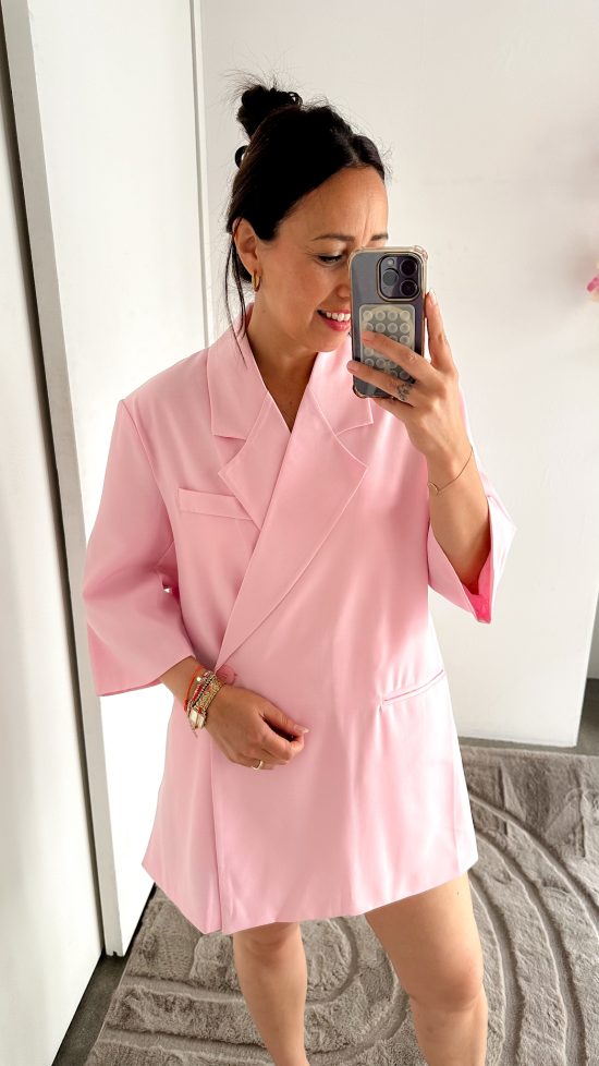 Lisa oversized blazer roze - Afbeelding 2