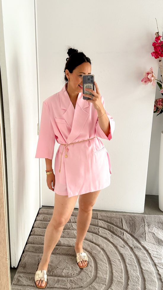 Lisa oversized blazer roze