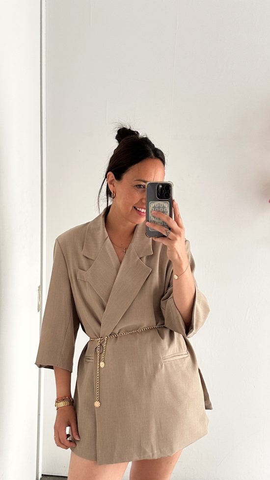 Lisa oversized blazer taupe - Afbeelding 2