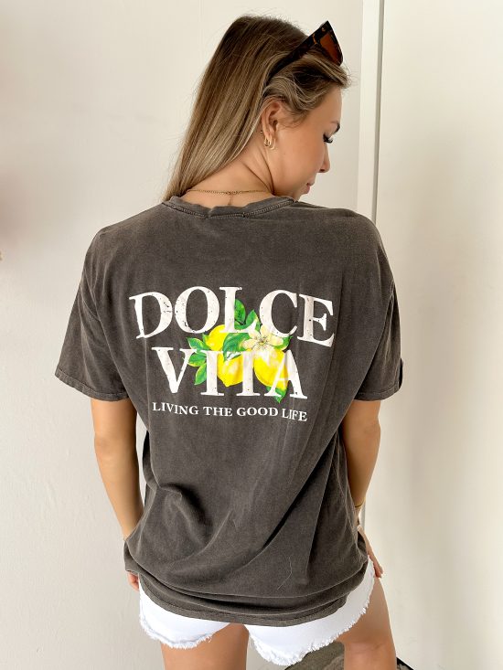 SC T-shirt Print Dolce Grijs