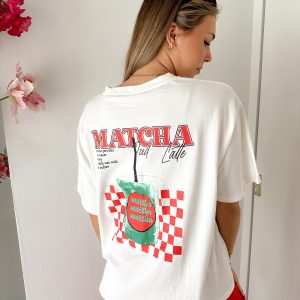 SC T-shirt Print Matcha Wit