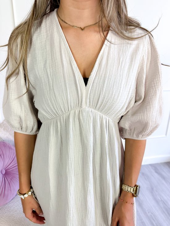 SC Maud Jurk Beige - Afbeelding 3