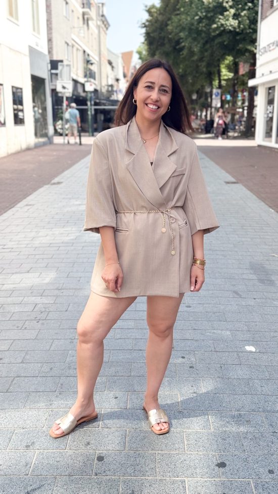 Lisa oversized blazer taupe - Afbeelding 2
