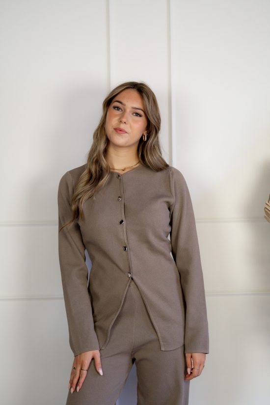 Jolina Vest Taupe