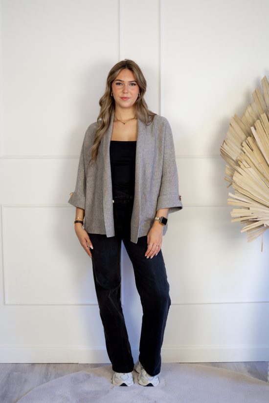 Vronie Vest Taupe - Afbeelding 3