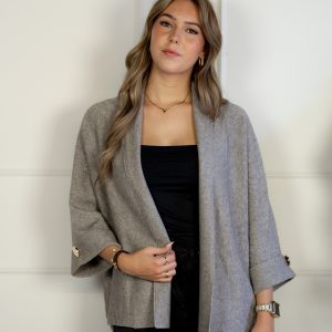 Vronie Vest Taupe