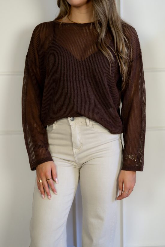 Sonja Top Bruin - Afbeelding 2