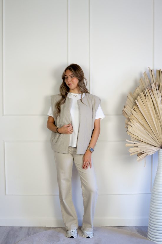 Jana Gilet Beige - Afbeelding 3