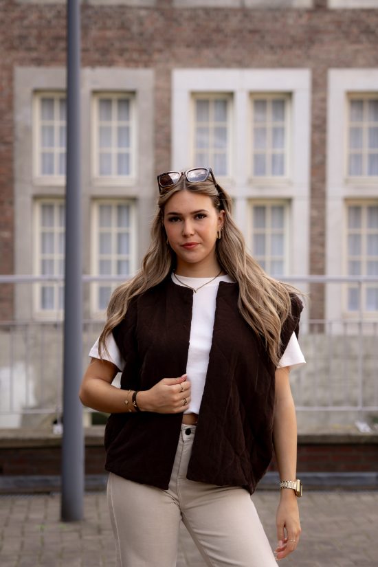 Jana Gilet Bruin - Afbeelding 2