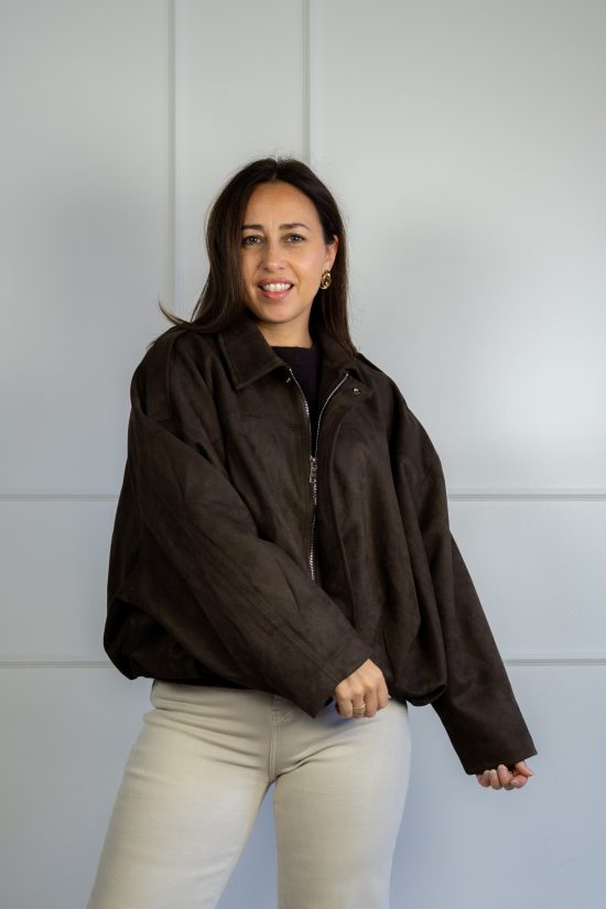 Harper Bomber Jasje bruin - Afbeelding 3