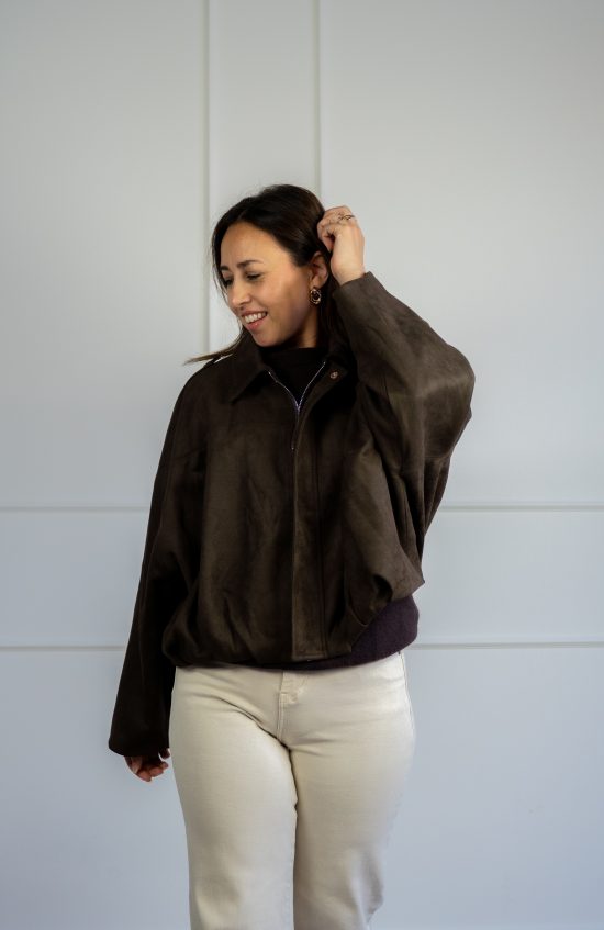 Harper Bomber Jasje bruin - Afbeelding 2