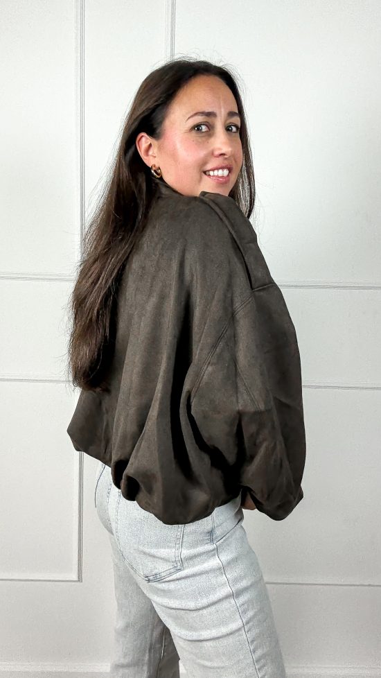 Harper Bomber Jasje bruin - Afbeelding 3