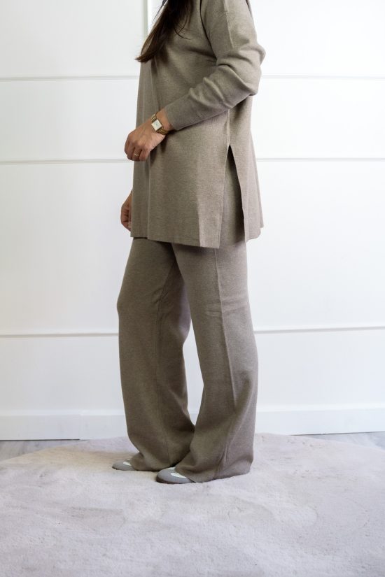 Voyelle Trui Taupe - Afbeelding 3