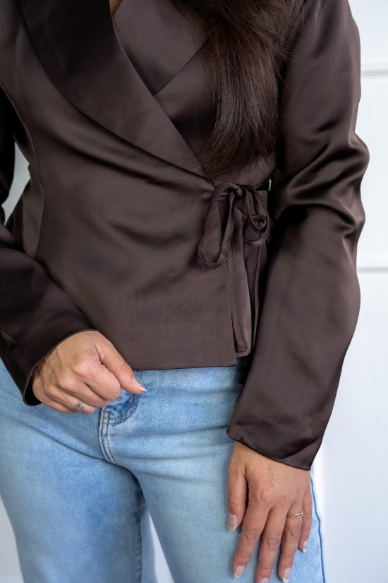 Roos Blazer Bruin - Afbeelding 4