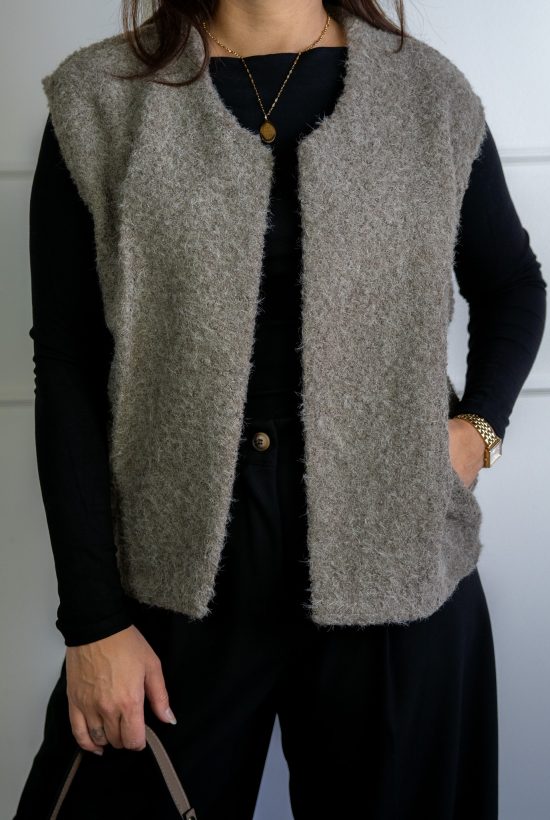 Alfi Gilet Taupe - Afbeelding 3