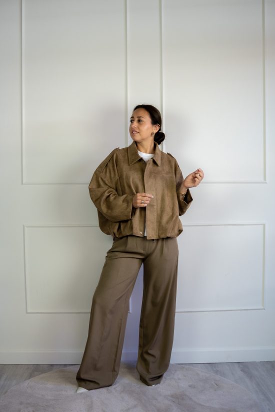 Harper Bomber Jasje Camel - Afbeelding 3