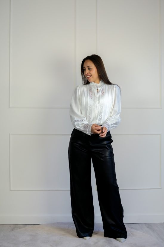 Bisou Blouse Wit - Afbeelding 4