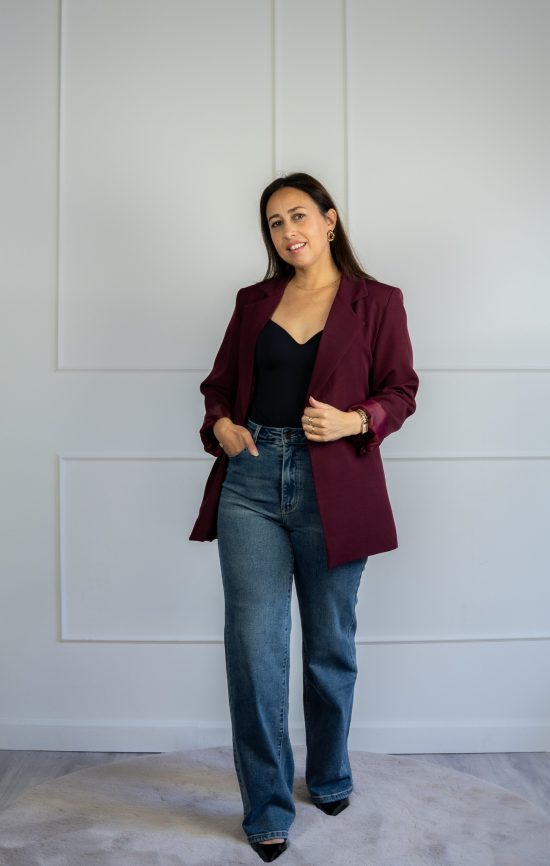 Jennie Blazer Bordeaux - Afbeelding 3