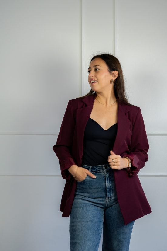 Jennie Blazer Bordeaux - Afbeelding 2