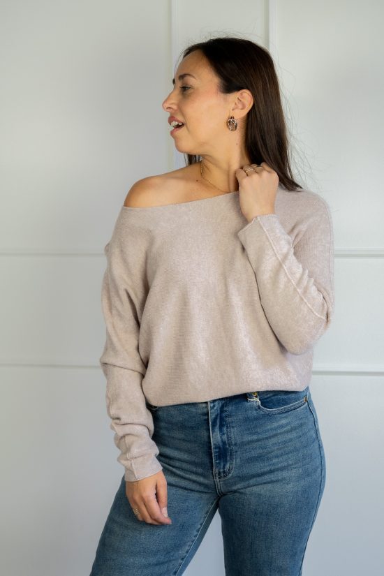 Tally Trui Beige - Afbeelding 2