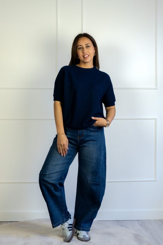 Ella T-shirt Navy - Afbeelding 2
