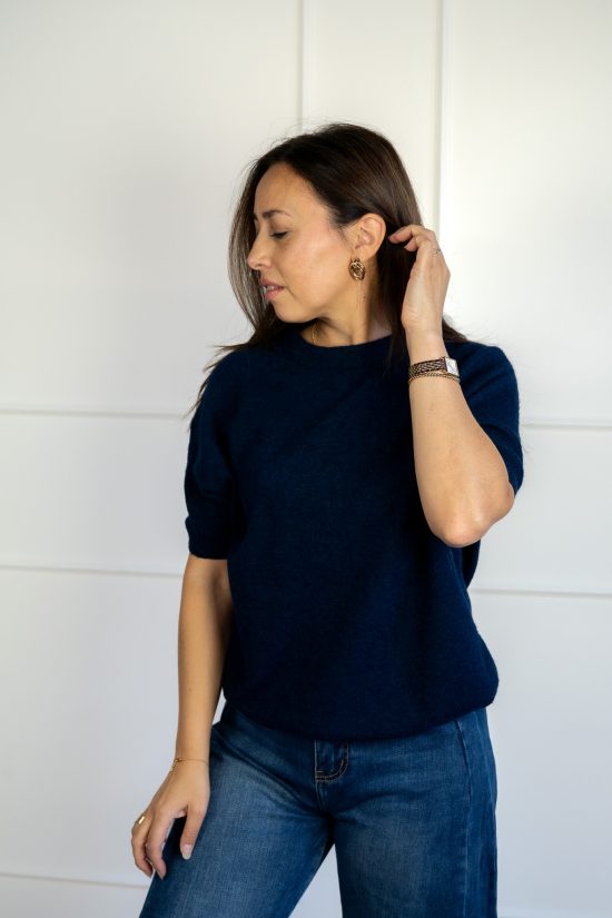 Ella T-shirt Navy