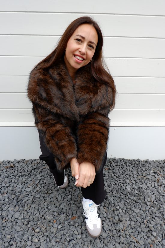 Isa Fur Jacket Bruin - Afbeelding 3