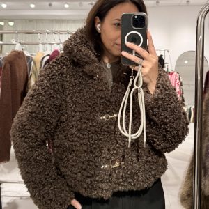 Luna teddy jas bruin