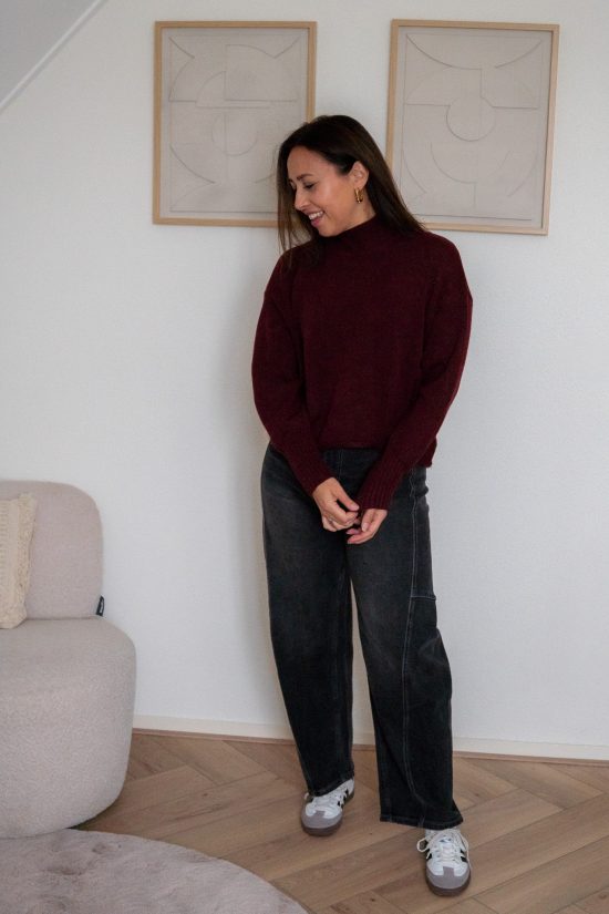 Rinske Trui Bordeaux - Afbeelding 2