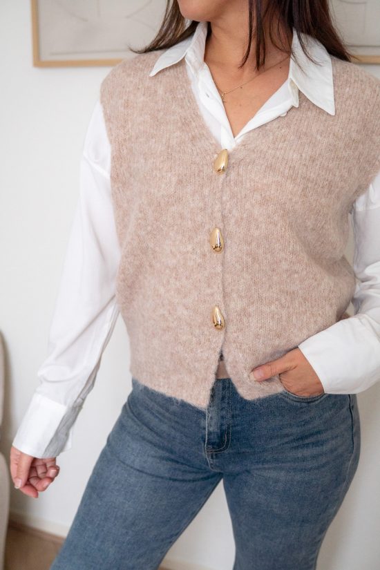Selena Gilet Creme